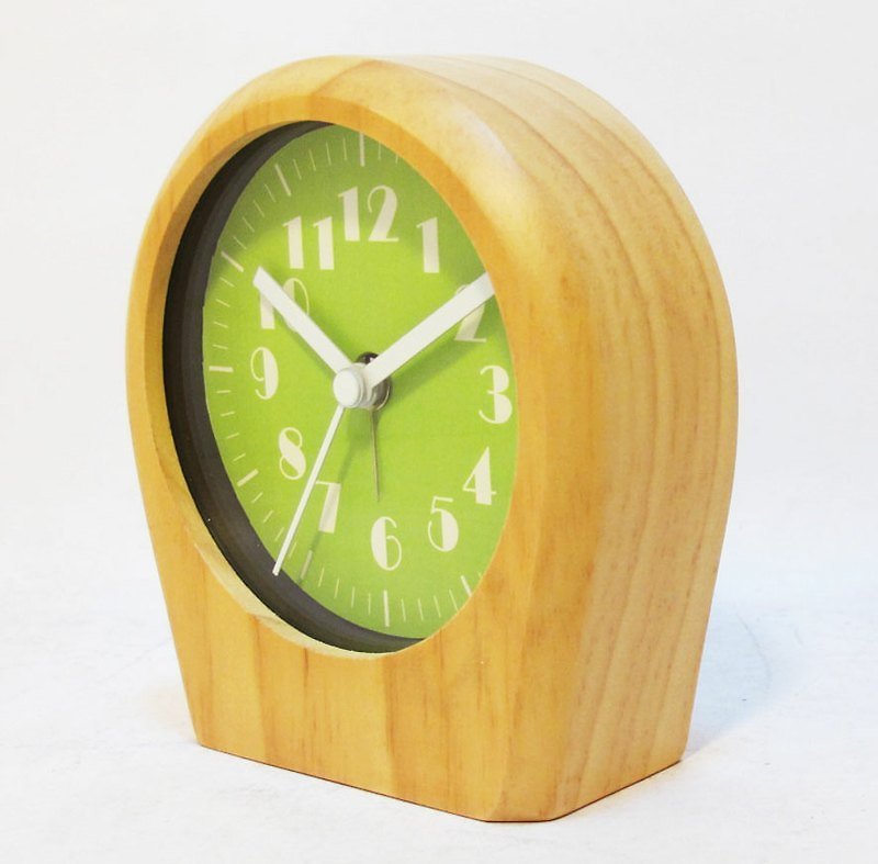 早安氣球鬧鐘 - นาฬิกา - ไม้ สีเขียว