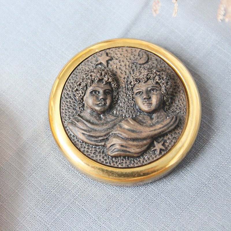 ◤Classic Handmade Zodiac Paper Weight- Gemini - Other - Other Metals Gold