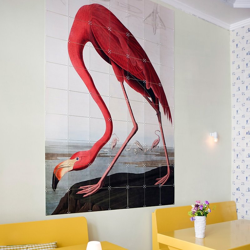 Netherlands IXXI Wall Flamingo (S) Flamingo / Audubon - Items for Display - Waterproof Material Red
