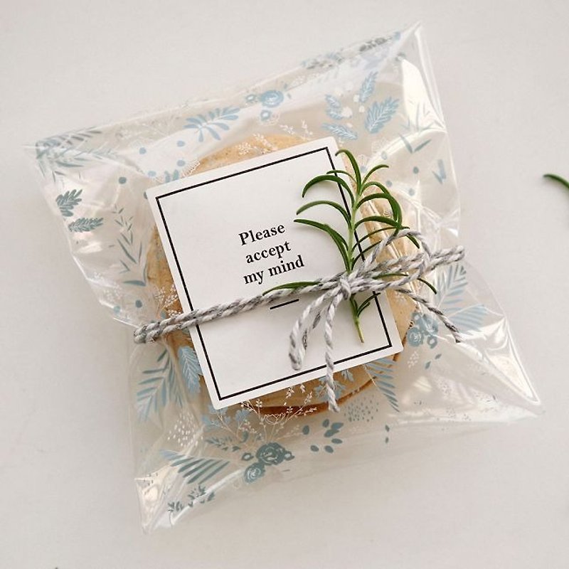 Dailylike-交換禮物包裝-透明禮物袋組M-03風之花,E2D24774 - 包裝材料 - 塑膠 藍色
