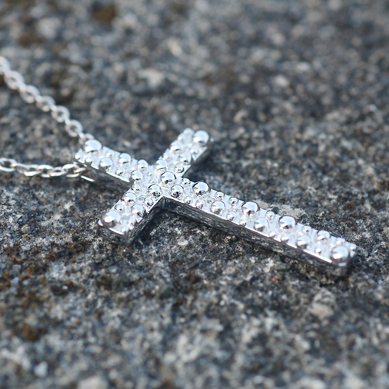 燭光十字架  項鍊 - 項鍊 - 其他金屬 灰色