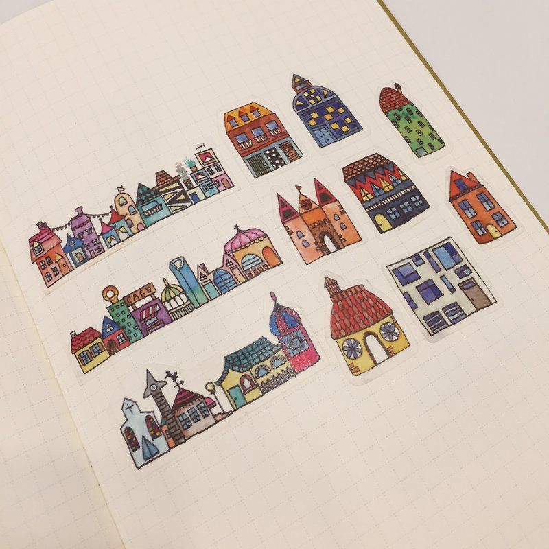 House Stickers - Stickers - Paper Multicolor