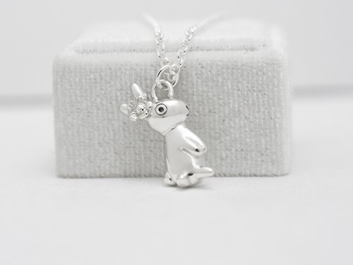 Cpercent 手工飾品 小花兔 | 細項鍊 925純銀 鎖骨鍊 可愛動物 手工銀飾 情人禮物