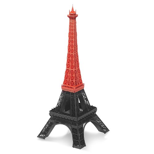 努果．Frutti di Nuli Papero紙風景 DIY迷你模型-艾菲爾鐵塔(紅)/Eiffel Tower(Red)