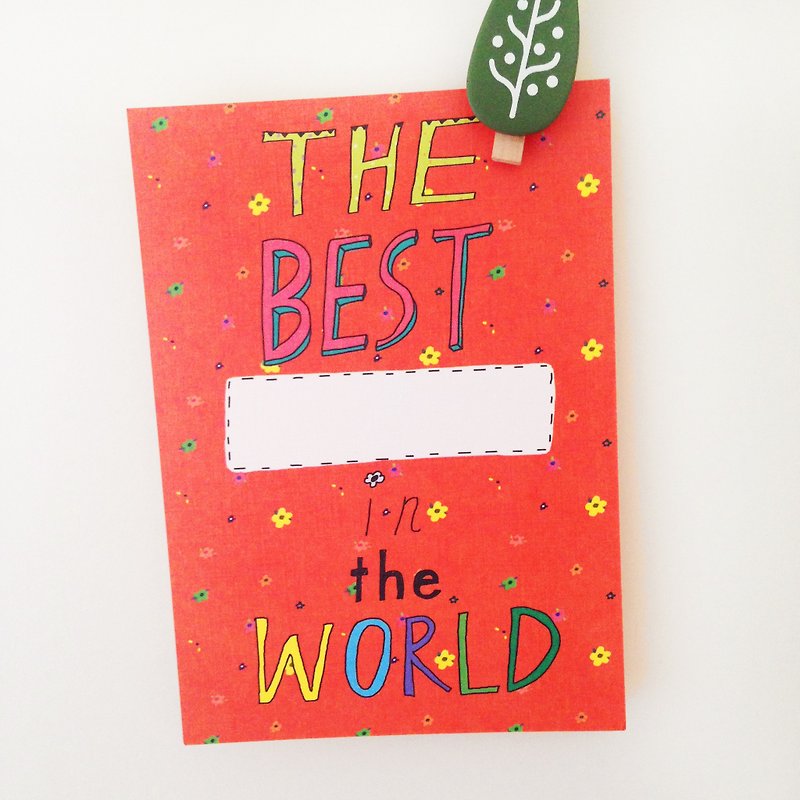 The Best | Postcard - การ์ด/โปสการ์ด - กระดาษ สีส้ม