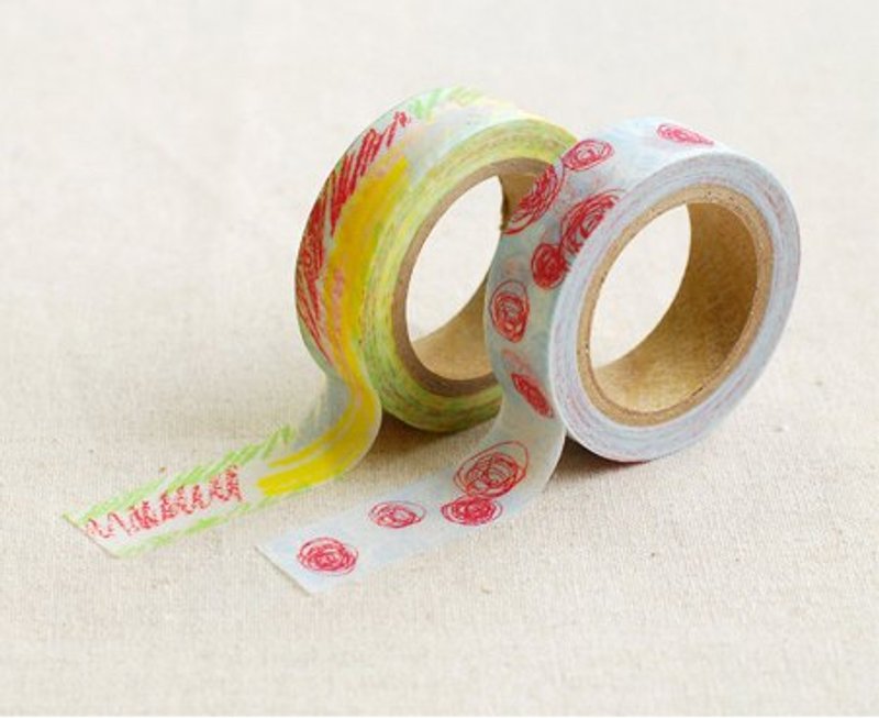 Dailylike and paper tape (2 in) 26-Childlike, E2D97983 - มาสกิ้งเทป - กระดาษ หลากหลายสี