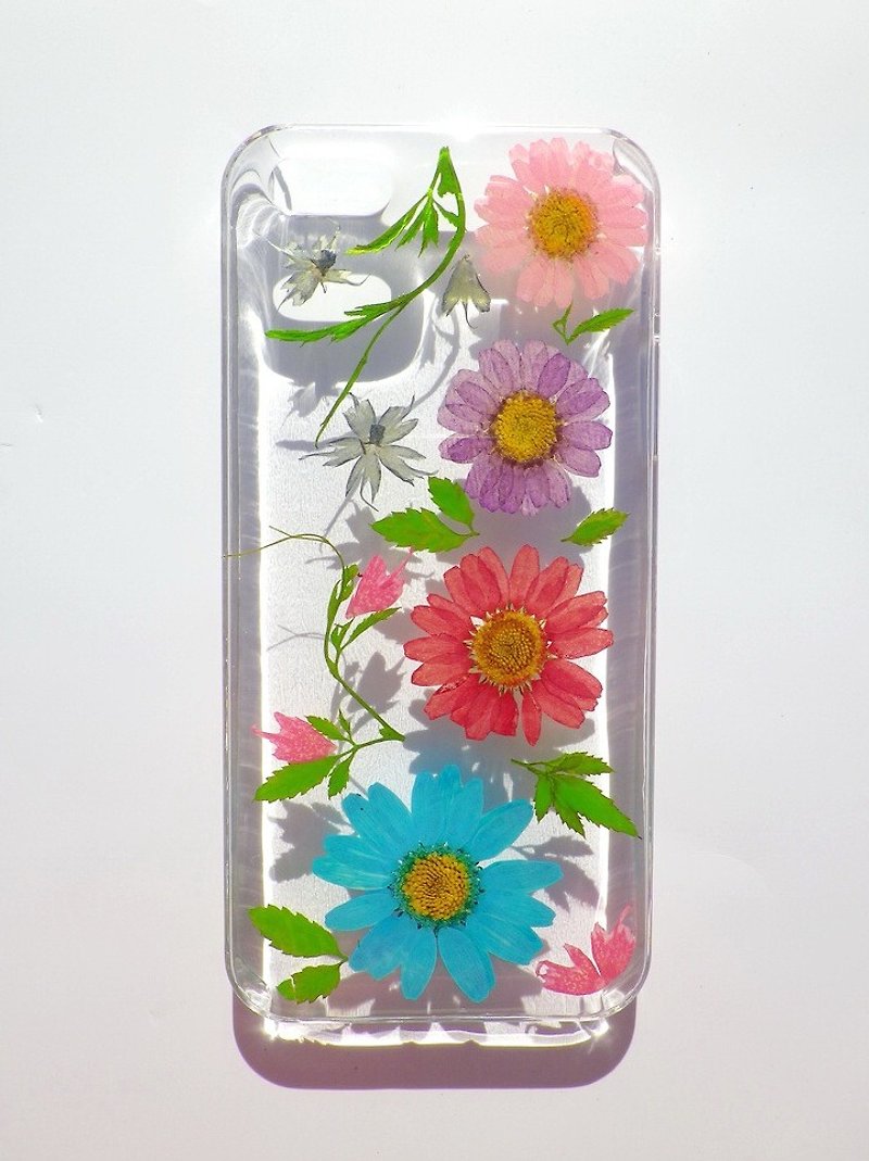 Anny's workshop hand-made Yahua phone protective shell for Apple iphone 5 / 5S, Pressed flower phone case - Phone Cases - Plastic 