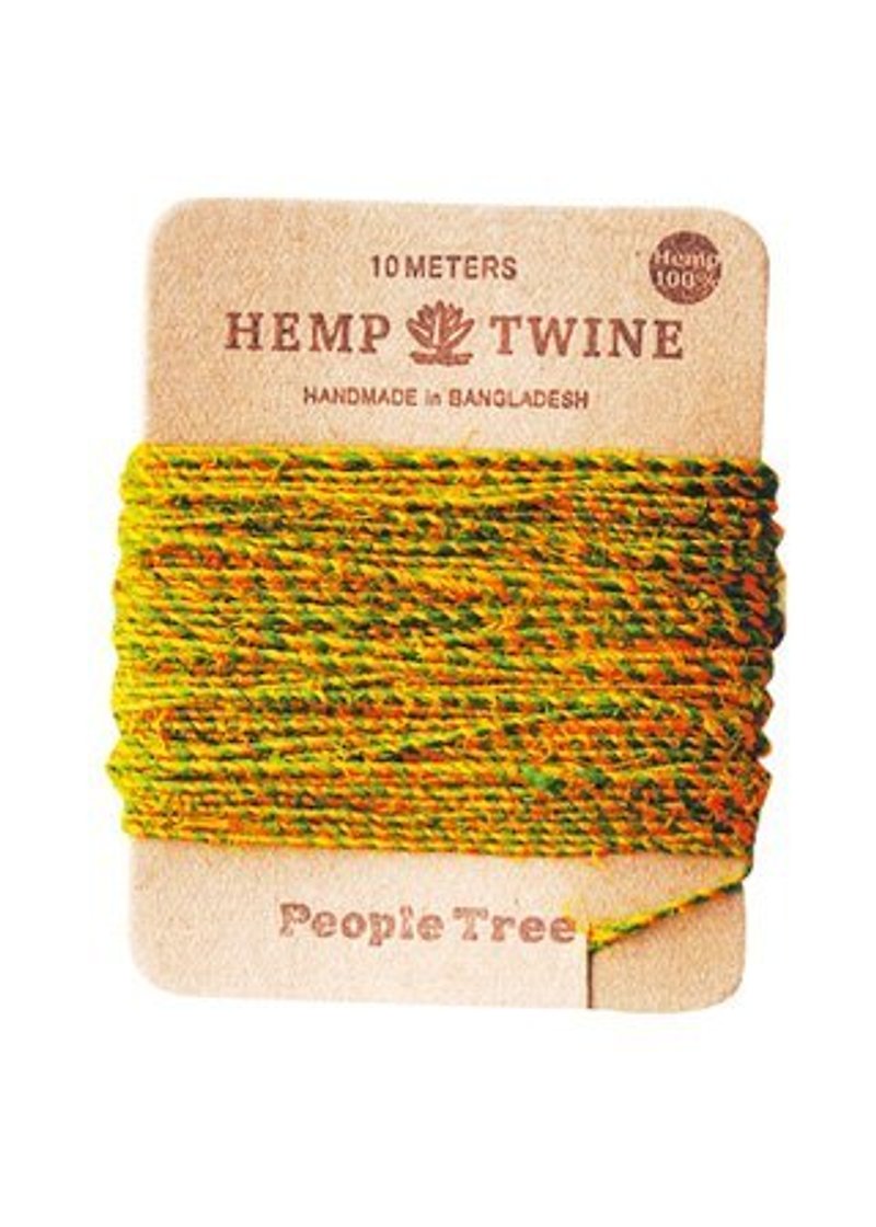 地球樹Fair trade&Eco-「手作系列」-手工植物染麻線(雙色線-黃色/綠色) - 編織/刺繡/羊毛氈/縫紉 - 植物．花 