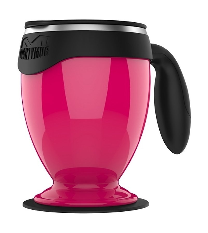 [Suction cup of wonders] Desktop bilayer Gai Make Cup - Stainless Monarch Edition (Pink) - Mugs - Other Metals 