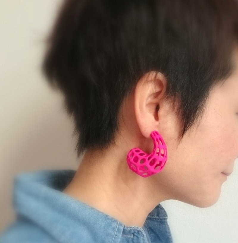 JOOP PINK 耳環 - 耳環/耳夾 - 塑膠 粉紅色