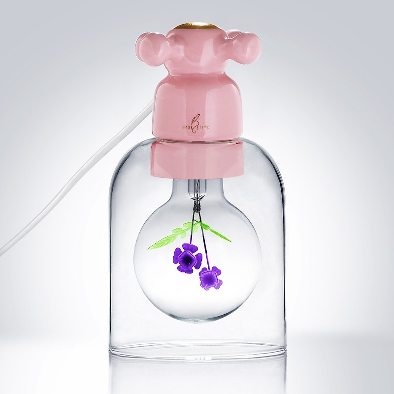 水龍頭小夜燈 - 含1個紫色許願花球泡燈 Edison-Style 設計師燈泡 - 燈具/燈飾 - 瓷 多色