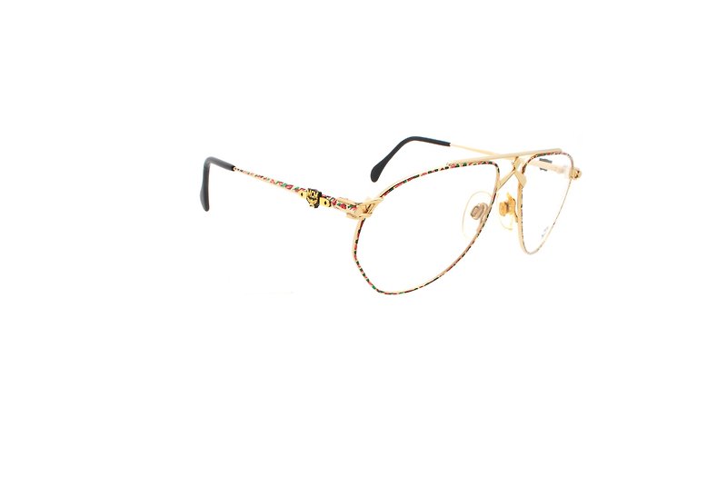無地・度付きレンズ追加購入 MCM ミュンヘン 40 80年代 ドイツ製アンティークメガネ - 眼鏡・フレーム - 金属 多色