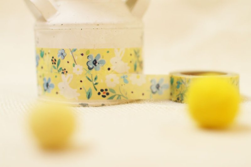 Fion stewart Japanese and paper tape - spring sound (Rhythms) - Washi Tape - Paper Yellow
