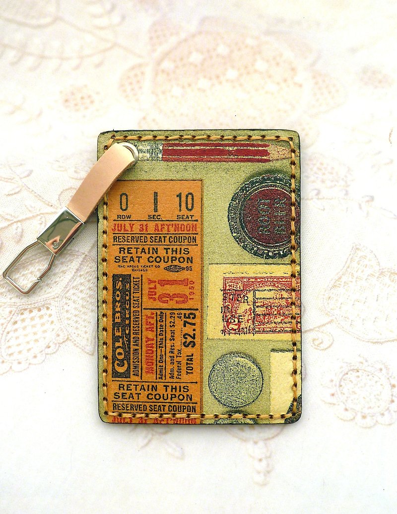 Easy Card Holder/Ticket Holder/Card Holder - ID & Badge Holders - Genuine Leather 
