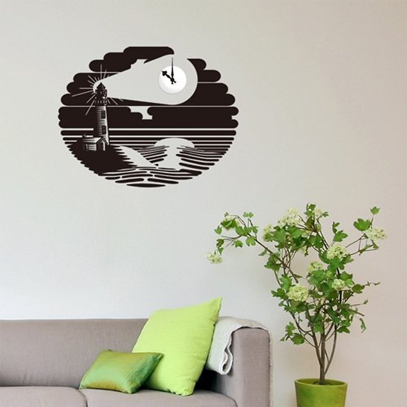"Smart Design" creative non-marking wall stickersLighthouse impression (including Taiwan-made movement) 8 colors available - Wall Décor - Other Materials Multicolor