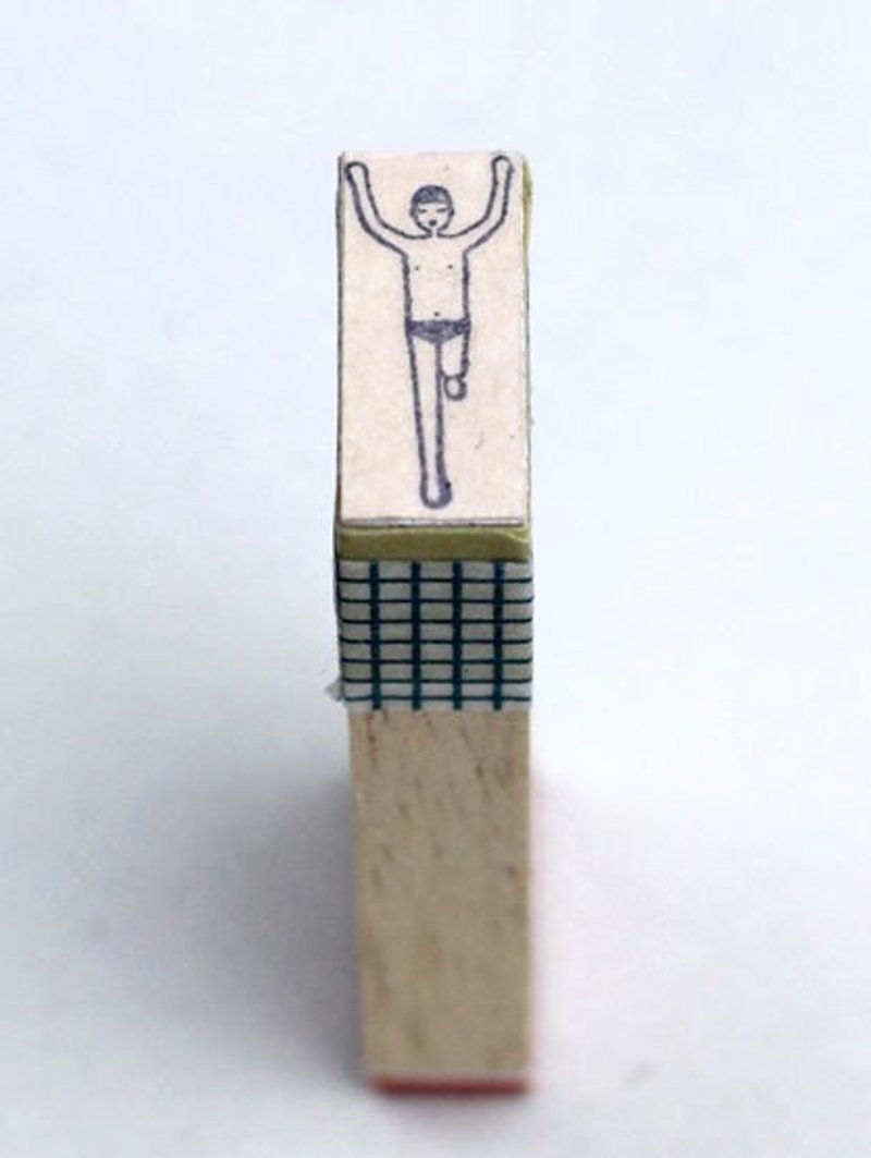 ▣ ▣ gymnastics seal leg held high - Stamps & Stamp Pads - Other Materials Brown