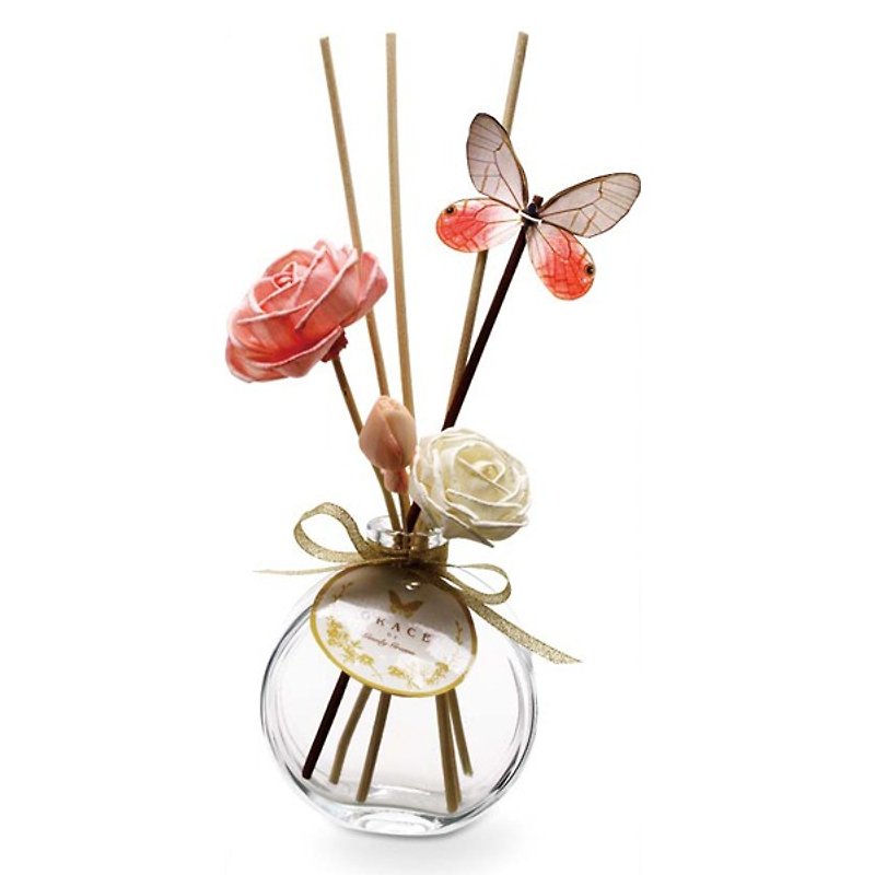 日本 GoodyGrams PAPILLON DIFFUSER 蝴蝶與花 香氛組 -粉色 (愛的歡愉) - 香氛/精油/擴香 - 其他材質 粉紅色