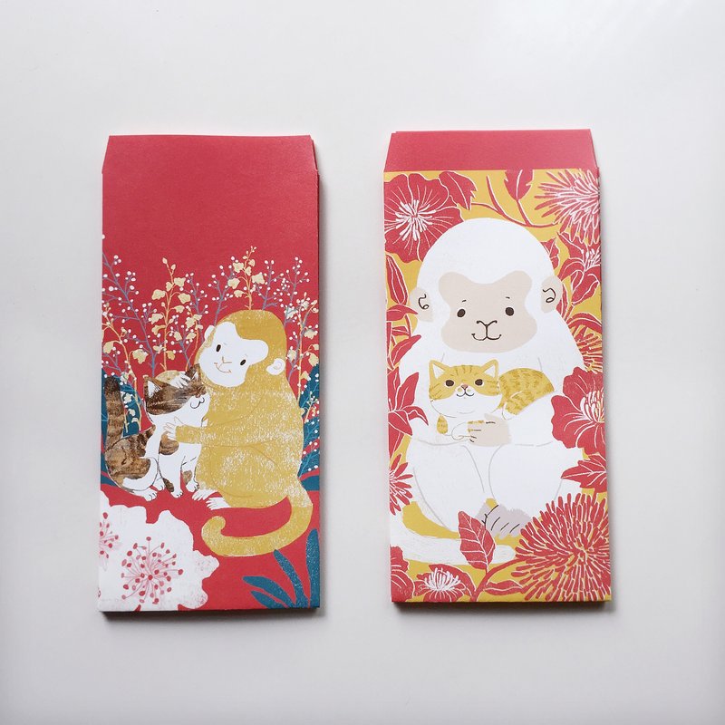 紅包-猴年喜吱吱紅包袋組 (兩款十入) - 其他 - 紙 紅色