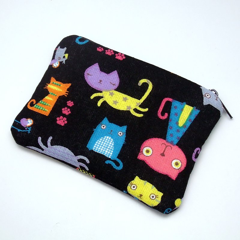 Zipper pouch / coin purse (padded) (ZS-125) - Coin Purses - Cotton & Hemp Multicolor