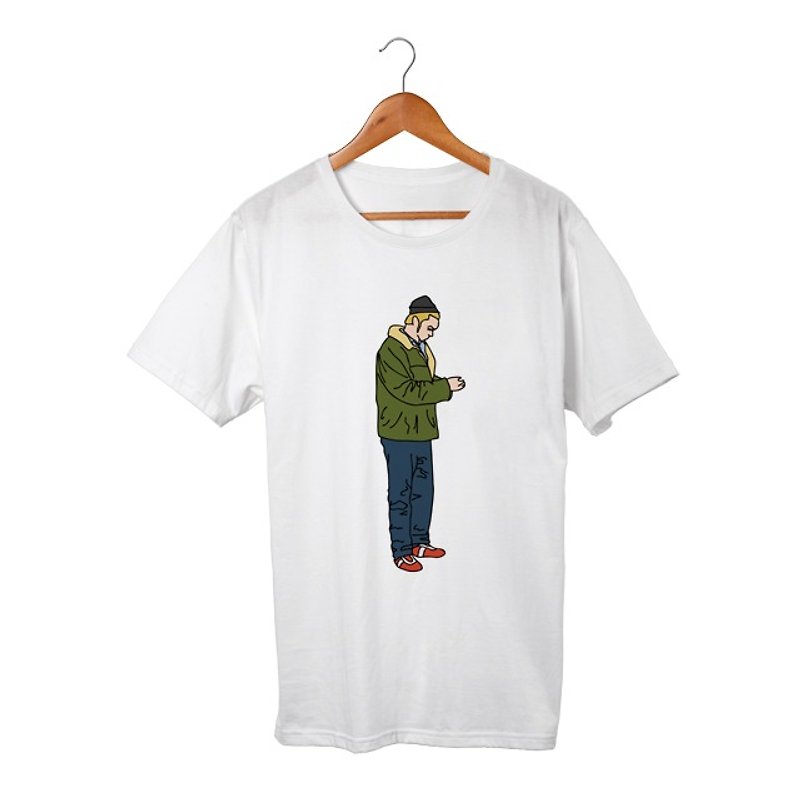 Mikey T-shirt - เสื้อยืดผู้ชาย - ผ้าฝ้าย/ผ้าลินิน สีเทา
