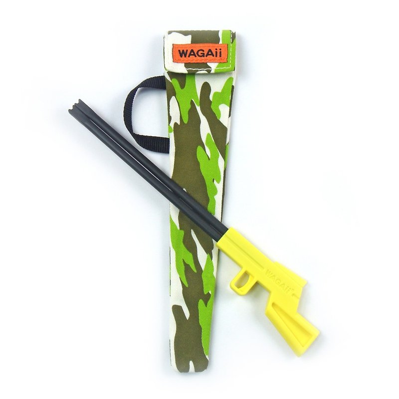 【Rifle Chopsticks】Reusable Chopsticks / Tableware / Camouflage - Green - ตะเกียบ - พลาสติก สีเหลือง