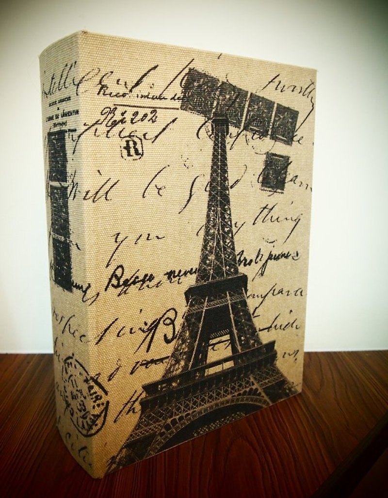 France Eiffel Tower tome kit / storage box book (grocery / Accessories / Tool / jewelery) Containers - อื่นๆ - ไม้ สีดำ