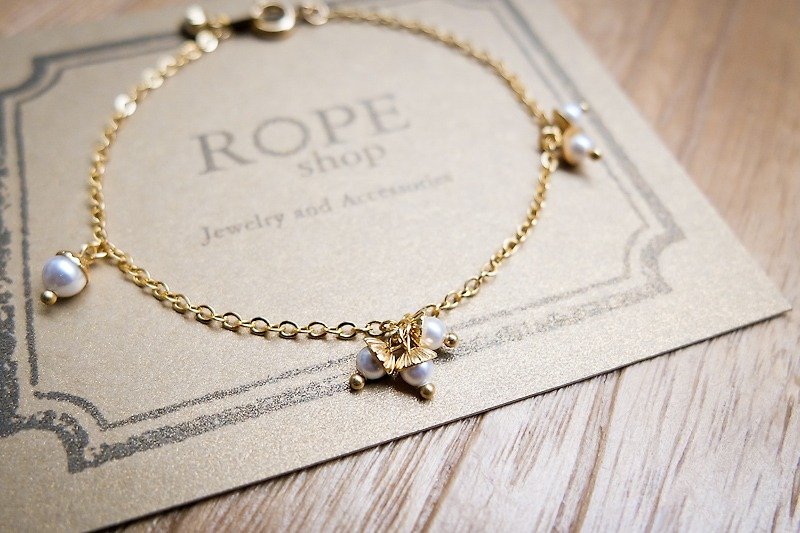 ROPEshop 【Snowball】 bracelet. - Bracelets - Other Metals Gold