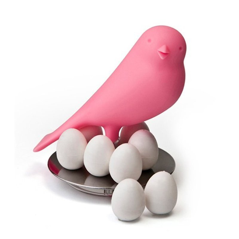 スペシャルオファー - QUALY 鳥 Eggs - マグネット (ピンク) 外箱に汚れや傷みがございますが、商品は新品です。 - マグネット - プラスチック ピンク