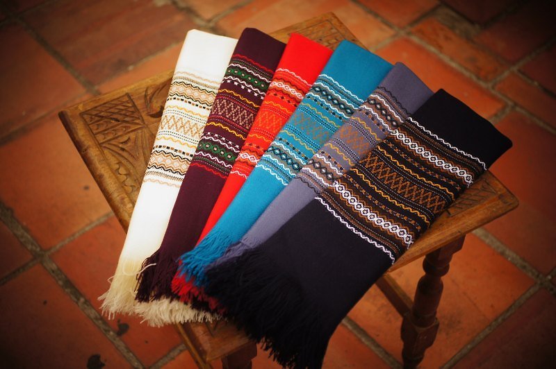 Vista [knowledge], South America, Indian handmade scarves - ผ้าพันคอ - วัสดุอื่นๆ หลากหลายสี