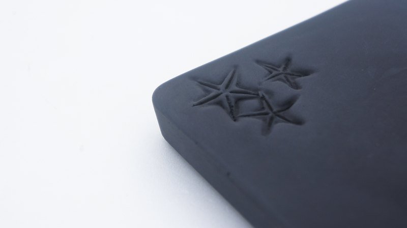 KALKI'D pro-absorbent Cement ‧ magical coaster (black) - [Starfish] - ที่รองแก้ว - ปูน สีดำ