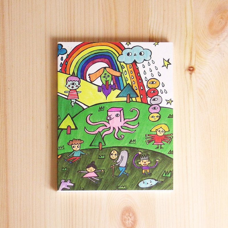 Little Notebook - Strange Hillside - สมุดบันทึก/สมุดปฏิทิน - กระดาษ สีเขียว
