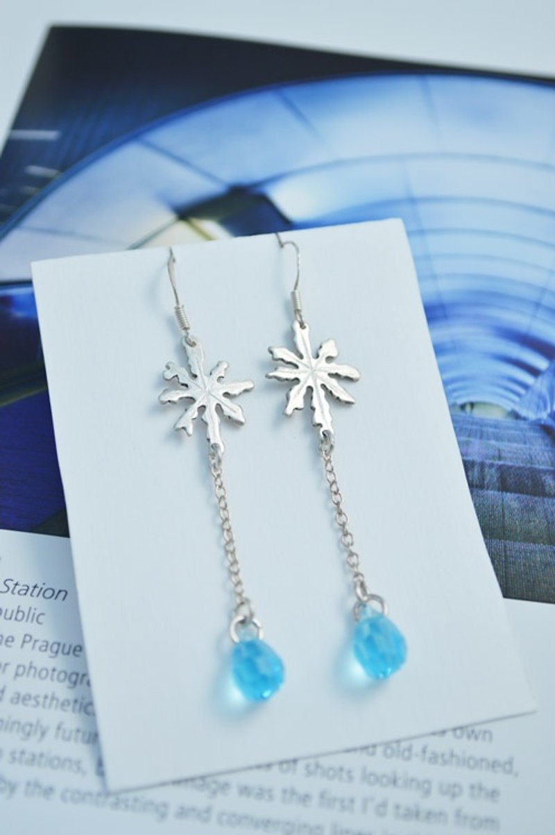 the snow melted。Silver Earring - Earrings & Clip-ons - Other Metals White