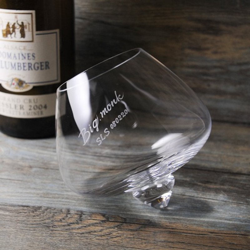 150cc [Denmark Normann Liqueur] Liqueur Glass Lead-Free Glass Engraving Shaking Cup Lettering - Bar Glasses & Drinkware - Glass White