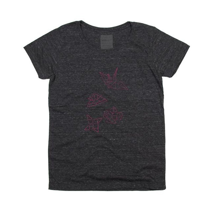 Origami Illustration T-shirt Unisex S ~ XXXL size, Ladies S ~ L size Tcollector - เสื้อยืดผู้หญิง - ผ้าฝ้าย/ผ้าลินิน หลากหลายสี