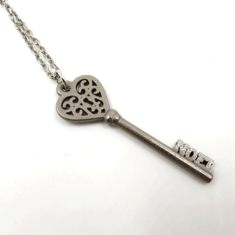 Customized Jewelry Necklace-3D Printing x Encrypt Pendant x Personalization - Necklaces - Other Metals Gray