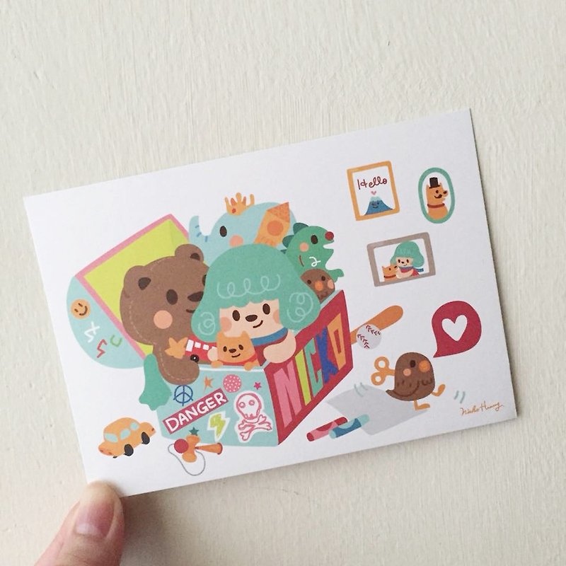 Toy Box Postcard - การ์ด/โปสการ์ด - วัสดุอื่นๆ หลากหลายสี