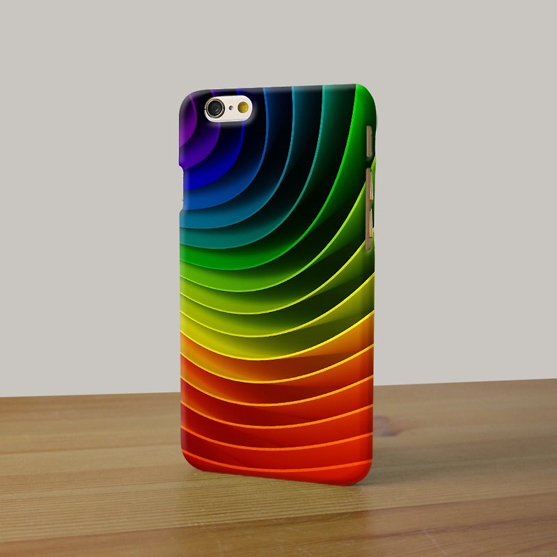 Rainbow 3D Full Wrap Phone Case, available for  iPhone 7, iPhone 7 Plus, iPhone 6s, iPhone 6s Plus, iPhone 5/5s, iPhone 5c, iPhone 4/4s, Samsung Galaxy S7, S7 Edge, S6 Edge Plus, S6, S6 Edge, S5 S4 S3  Samsung Galaxy Note 5, Note 4, Note 3,  Note 2 - Other - Plastic 