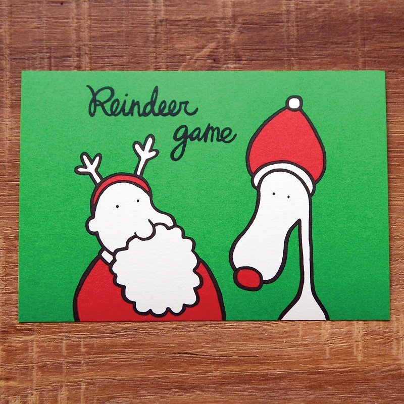 聖誕明信片3號(最後一張出清價！！） - 心意卡/卡片 - 紙 綠色