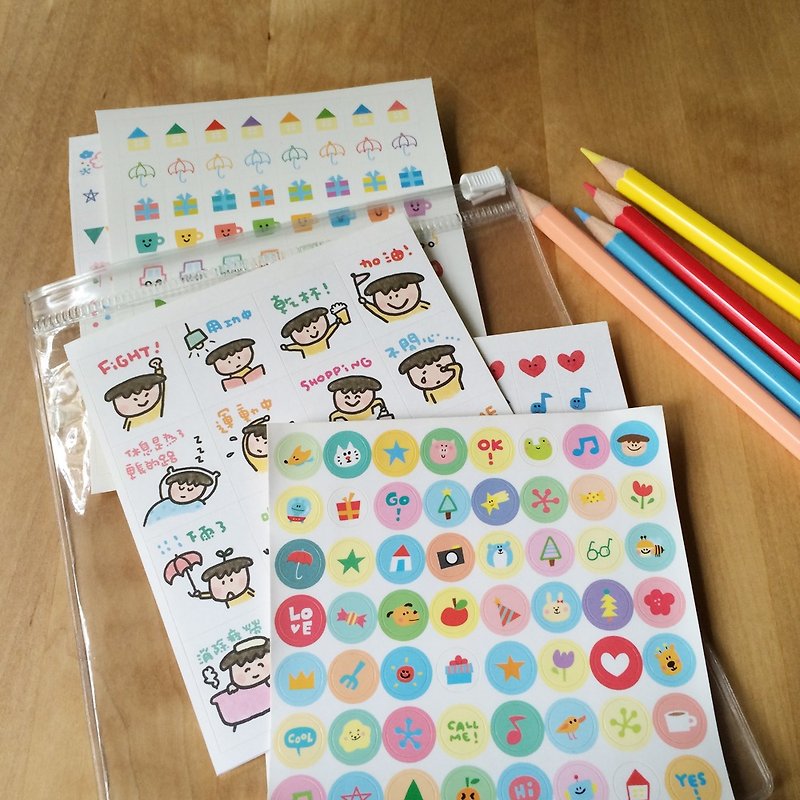 Mood sticker set - สติกเกอร์ - กระดาษ หลากหลายสี