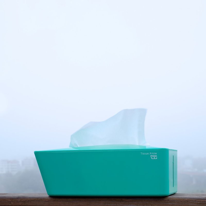 Tissue.Know Automatic Bouncing Paper Tray Malachite Green-Special - กล่องทิชชู่ - พลาสติก สีเขียว