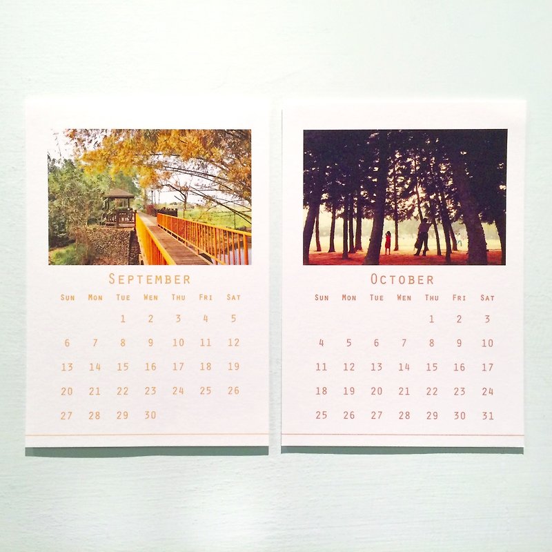 2015/0910 October Calendar Cards - การ์ด/โปสการ์ด - กระดาษ 