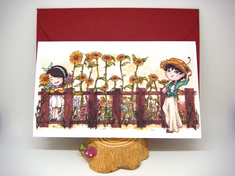 【Pin】Vegetal Greeting│Print│Birthday card with envelope at your choice - Cards & Postcards - Paper Green