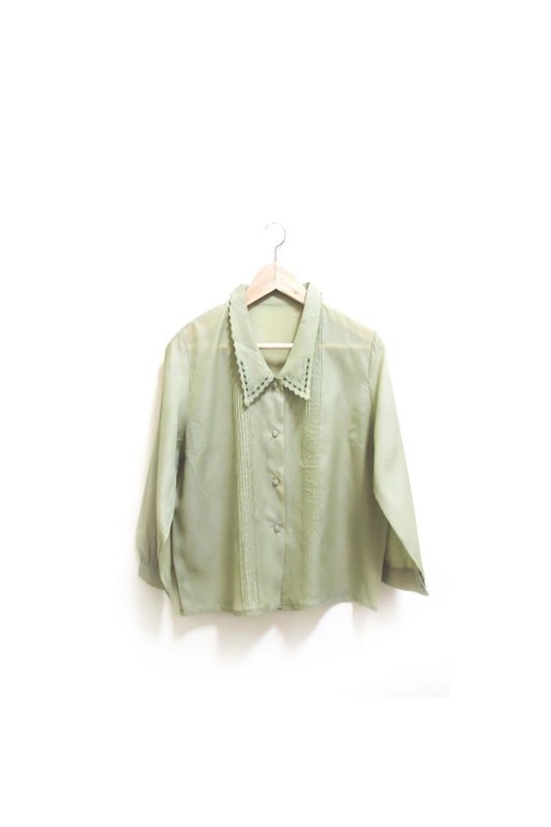 【Wahr]キルティングバスケット空の襟長袖シャツ - シャツ・ブラウス - その他の素材 多色
