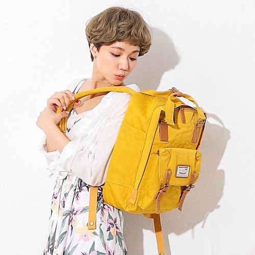 Doughnut Waterproof Macaron Backpack Mustard Yellow Shop ibaobao