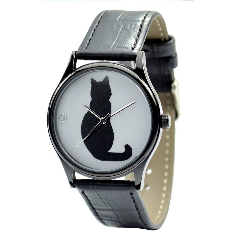 Black Cat Watch - Unisex - Free shipping - Men's & Unisex Watches - Other Metals Black