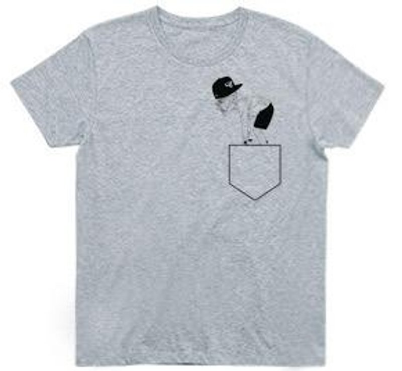 pocket cycle (4.3oz gray) - Men's T-Shirts & Tops - Other Materials 
