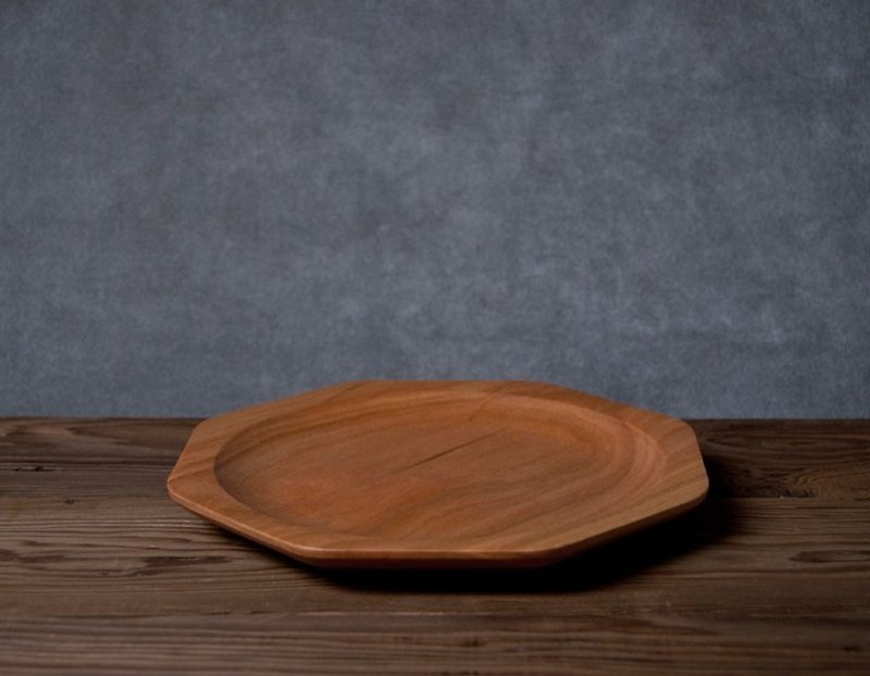 Takahashi craft Cherry Plate S size KAKUDO Dish S Cherry - Small Plates & Saucers - Wood Brown