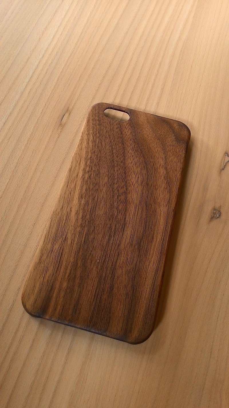 Micro forest. iPhone 6 pure wood Wooden Phone Case - "Walnut" BB04-U1004- donated wooden phone holder - Phone Cases - Paper Brown