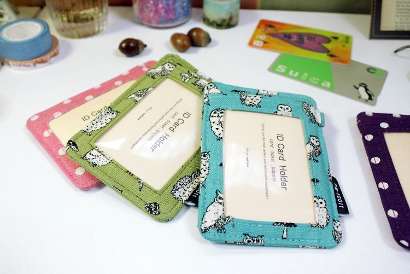 [Fabric] Universal Love Fabric Series purse / identification card set - ที่ใส่บัตรคล้องคอ - ผ้าฝ้าย/ผ้าลินิน หลากหลายสี