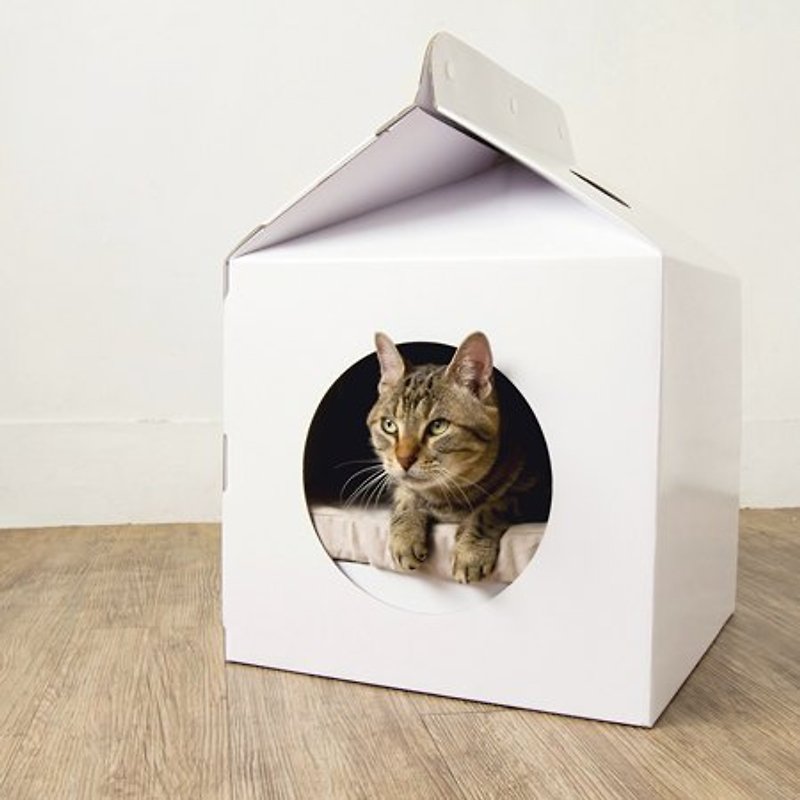 กระดาษ อื่นๆ ขาว - MILK BOX cat house